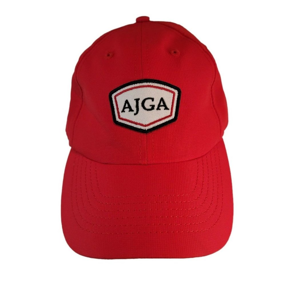 AJGA Imperial Golf True Fit Cap UPF 50 Red Adjustable One Size Fits All